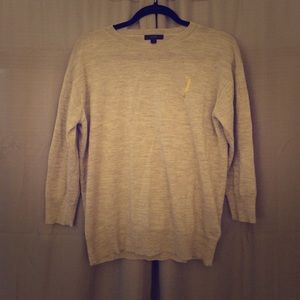 J. Crew Sweater with Cropped Sleeves - Medium