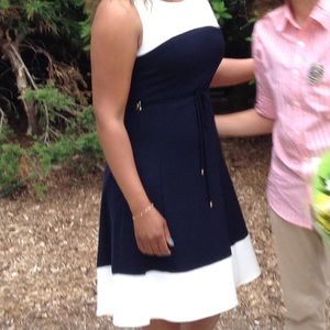 Beautiful blue and white Ivanka Trump classy dress