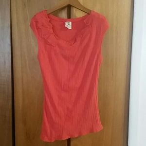 Red anthropologie top