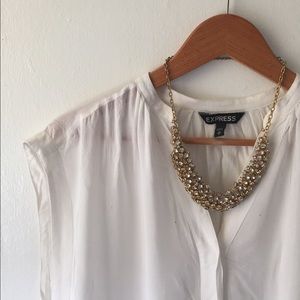 🎈Final Drop 🎈 Express Boxy White Blouse