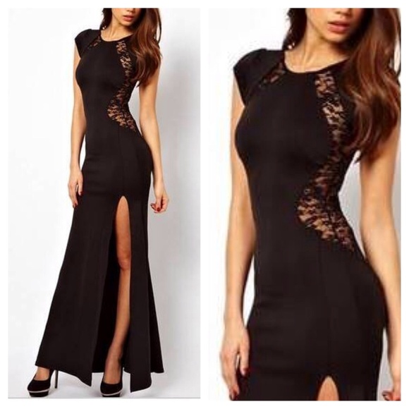 Single Slit Neck Sheath Dress