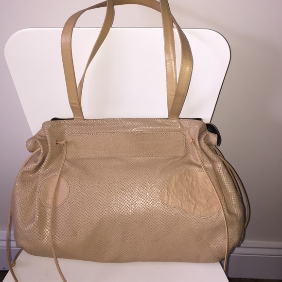 Carlos Falchi snakeskin handbag