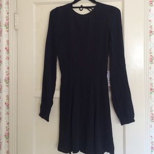 Open Back Black Reformation Dress
