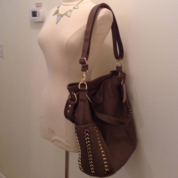 Brown and Gold Studio S Purse