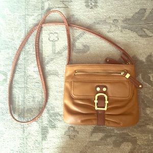 FINAL SALE Etienne Aigner tan leather cross body