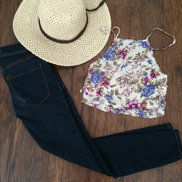 Free People Dark Wash Jeans