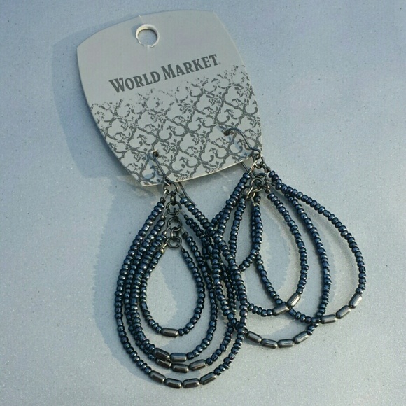 Cabash Beaded Dangle Earrings - Picture 3 of 3