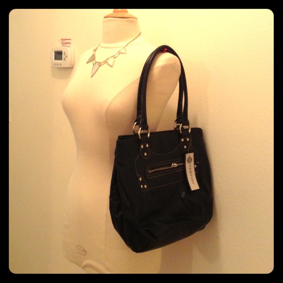 Black and Silver Treviso Handbag