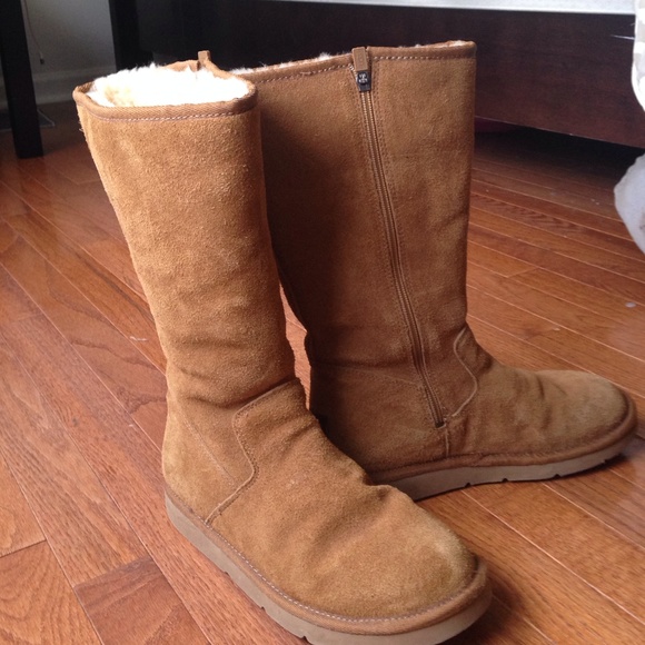 UGG Shoes - UGG Tall Zip Up Chestnut