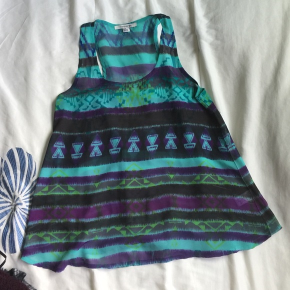 Sheer racer back tank