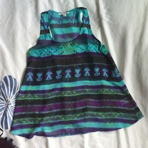 Sheer racer back tank