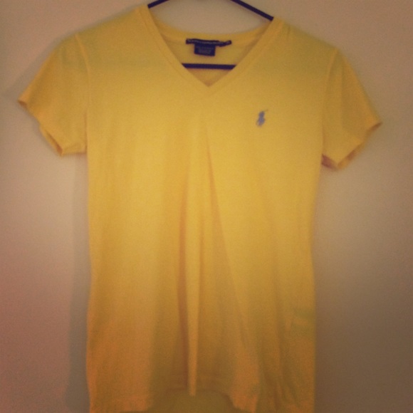Yellow Ralph Lauren Sport V-Neck