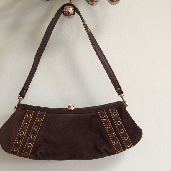 Gorgeous Brown Suede Handbag - Picture 4 of 4