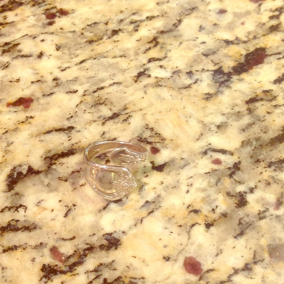 WMA Rogers Oneida Sterling silver spoon ring.
