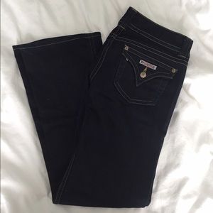 Dark denim Hudson flare jeans