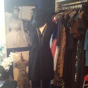 Pinstriped Dress w/matching belt