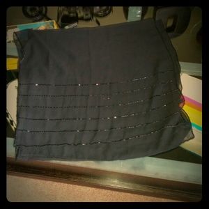 Black beaded scarf