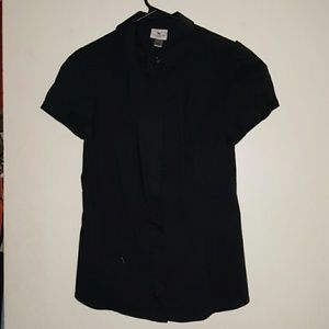 Black work blouse NWOT