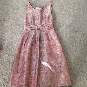 Rosegold kneelength dress