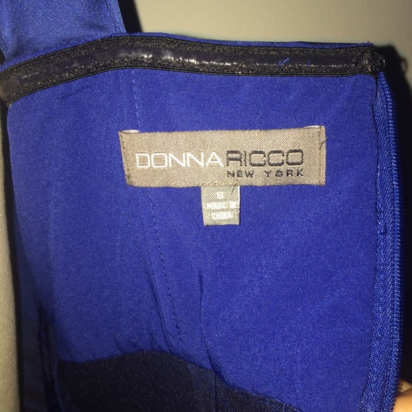 Donna Ricco Stretch Matte Satin One Shoulder Dress - Picture 4 of 4