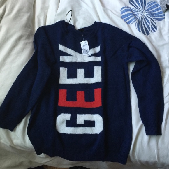 Cute "Geek" sweater