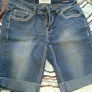 Denim Bermuda shorts