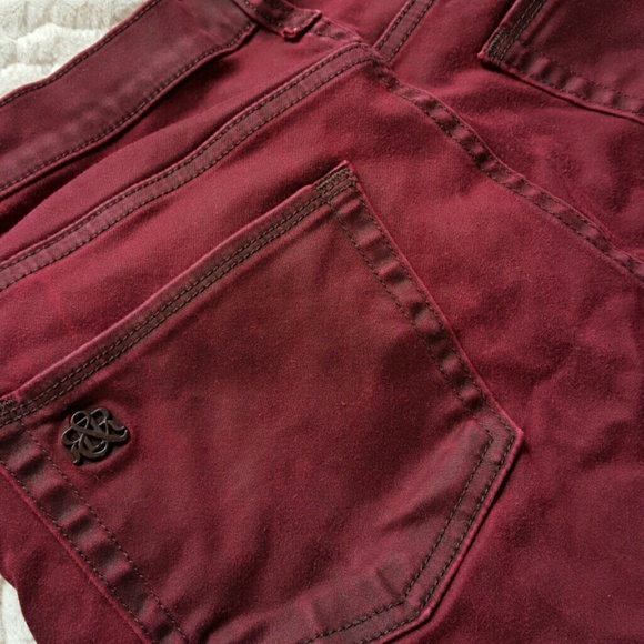 Deep Red Stretch Jeans