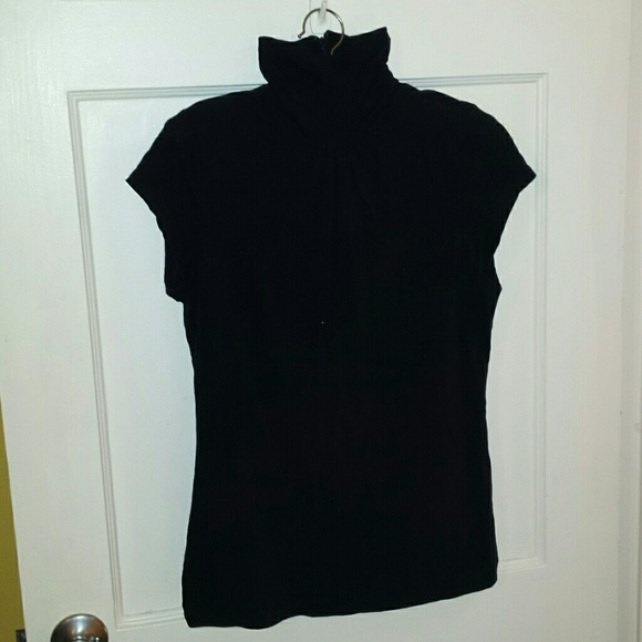 Cap sleeve turtleneck