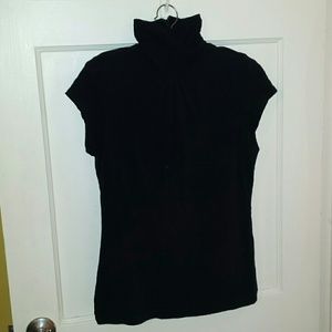 Cap sleeve turtleneck