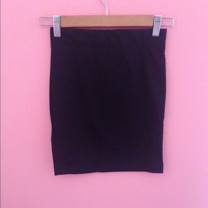 Black pencil skirt