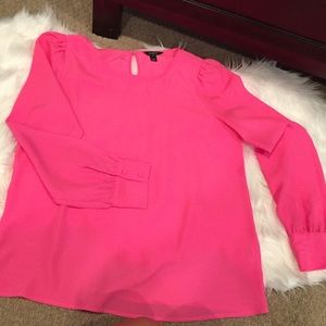 Hot pink J. Crew Blouse
