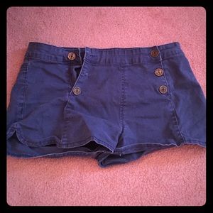 Blue shorts