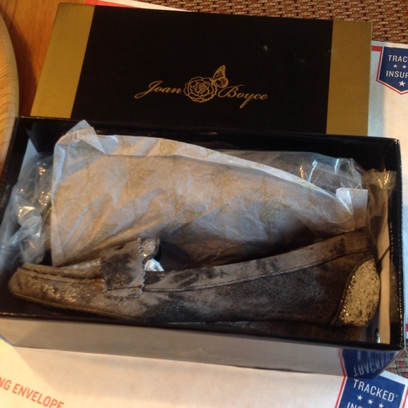 Joan Boyce metallic sequence wedge shoe - Picture 3 of 4