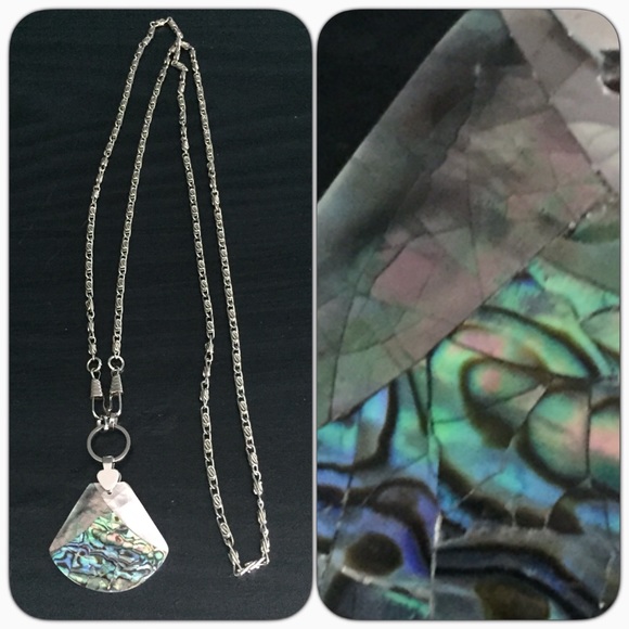 Abalone Shell Long Necklace - Picture 2 of 2