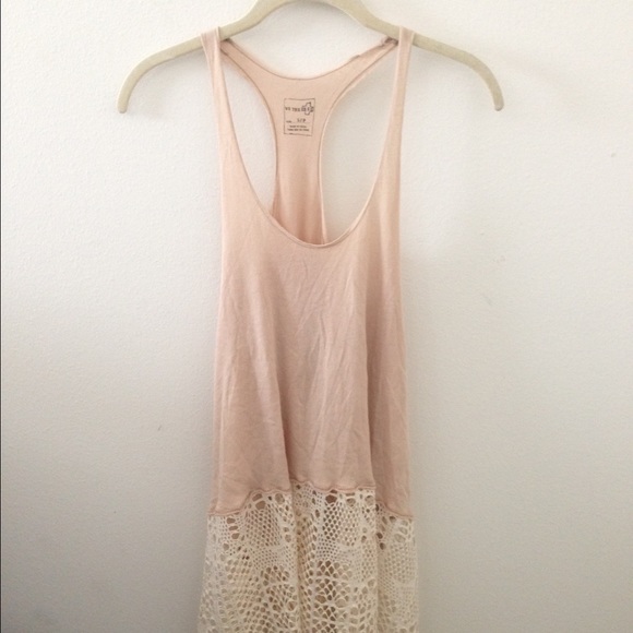 Free People Tops - We the free crochet trim slip