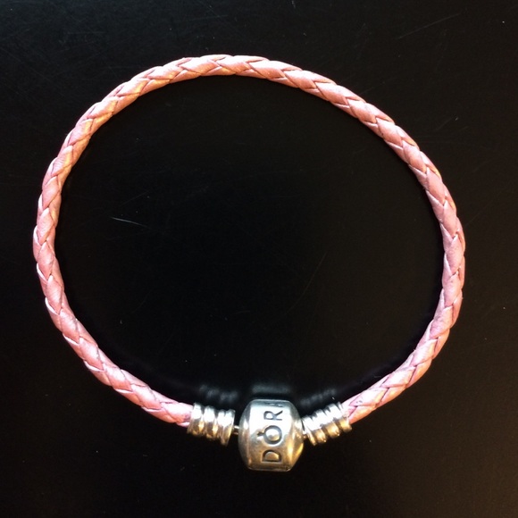 Pandora Pink leather bracelet