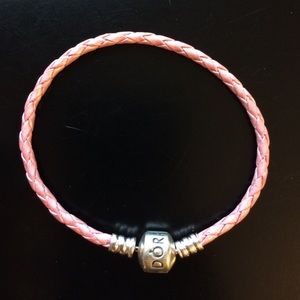 Pandora Pink leather bracelet