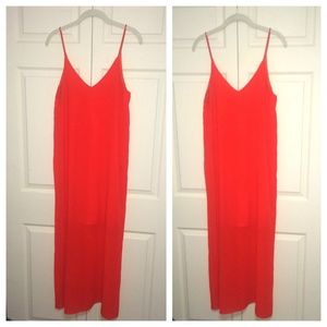 Long chiffon maxi with shorter lining