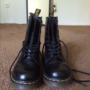 Matte black Doc Martens
