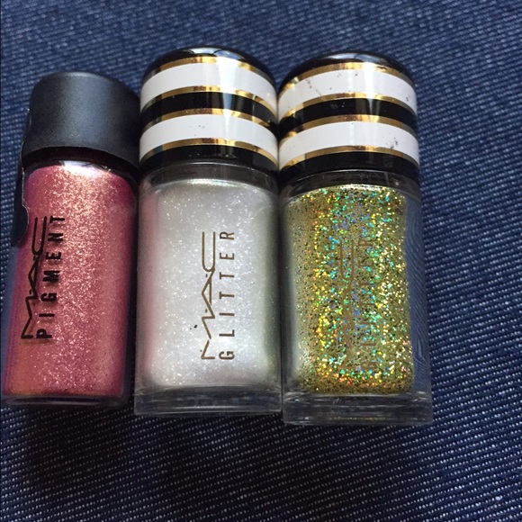 MAC loose glitter/shadow and vs tote