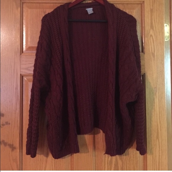 Maroon Cardigan