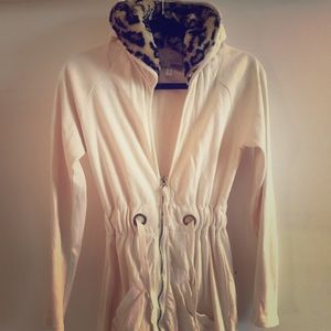 Leopard Zip up hoodie