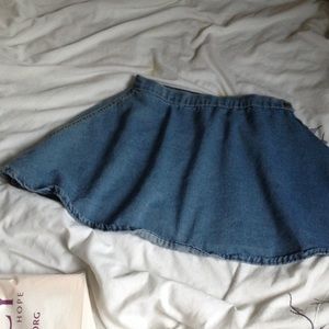 AA Style Denim Circle Skirt