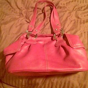 Dark pink large purse