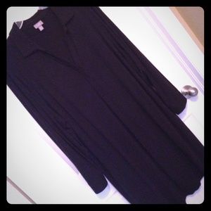 J. Jill Wearever Black Shirtdress