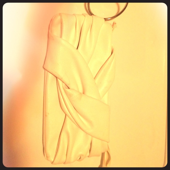 Small white clutch