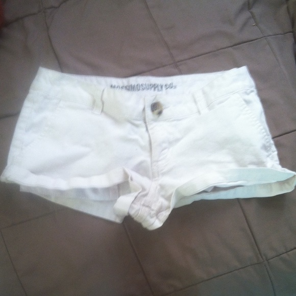 White short shorts.