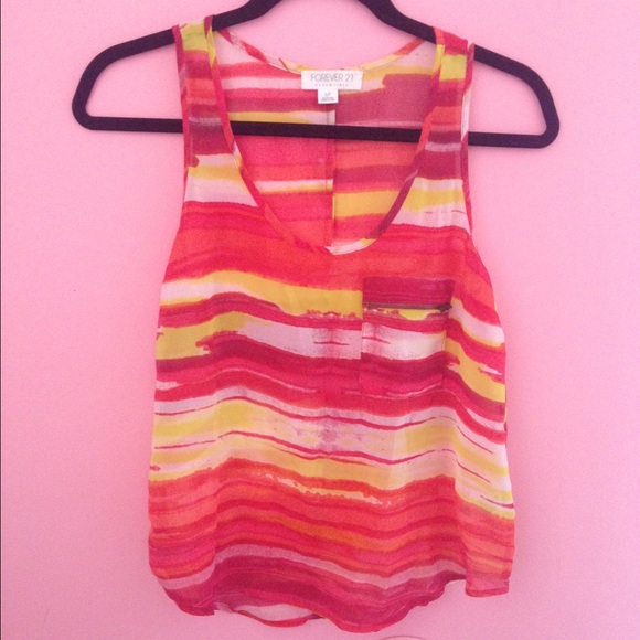 Multi color blouse tank