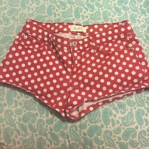 Poka dot shorts