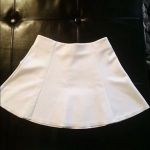 Reserved white skater skirt